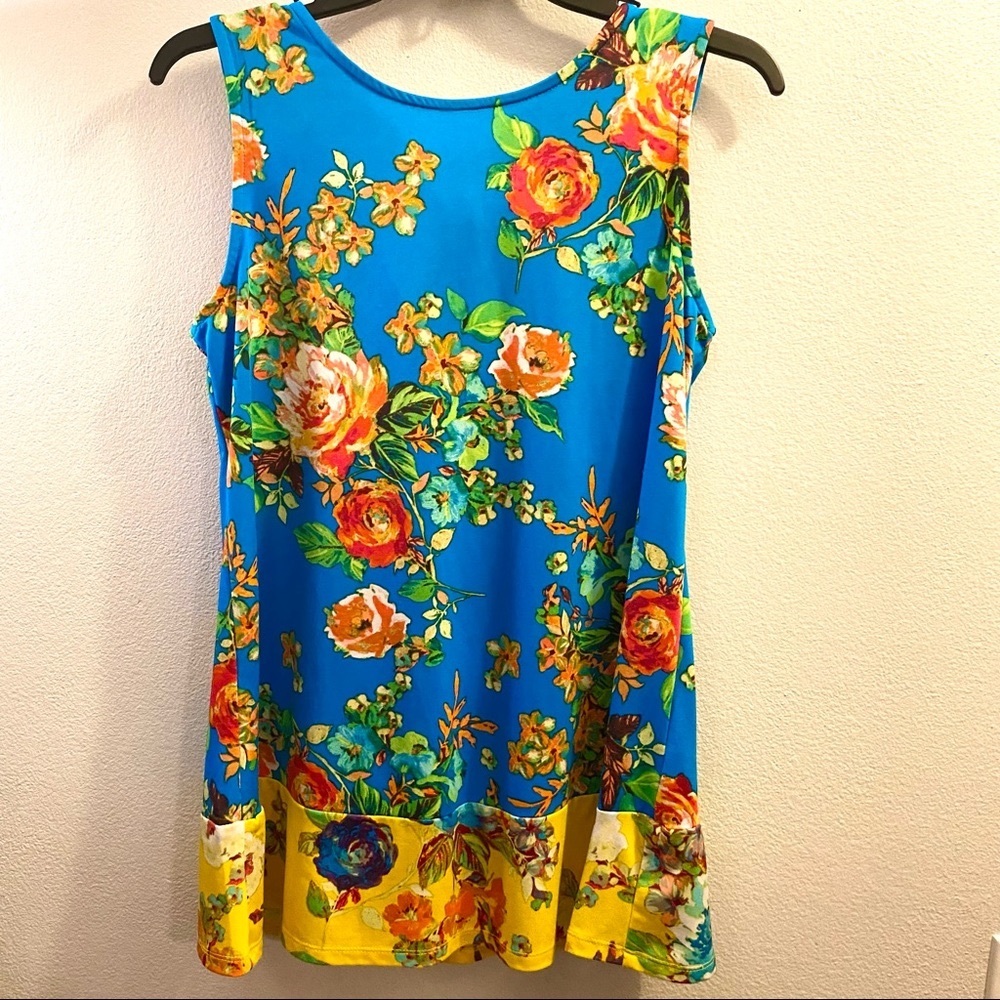 Coco Bianco Pretty Floral Stretch Top Back Tie